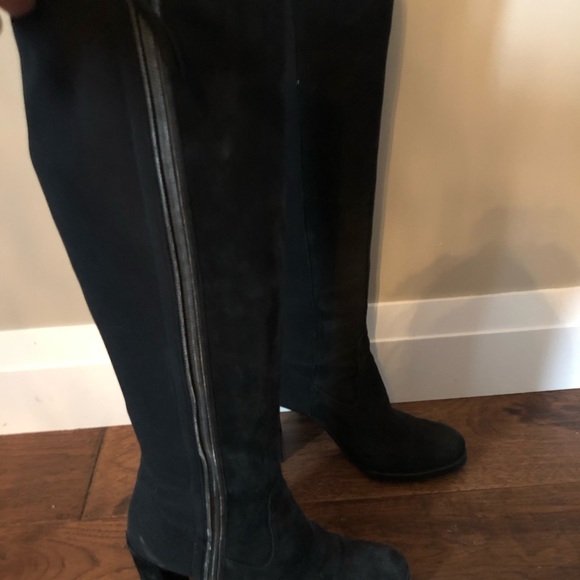 Stewart Weitzman knee high suede black boots - Picture 6 of 15